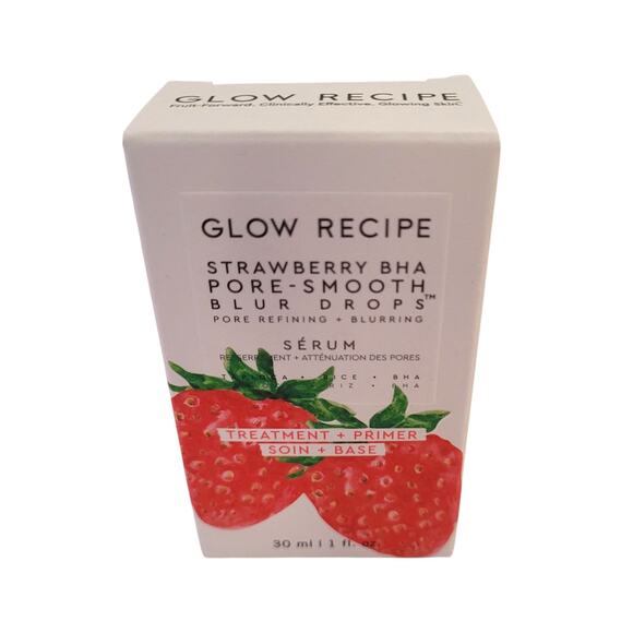 Glow Recipe Strawberry BHA Pore-Smooth Blur Drops Serum 1 oz / 30 ml NEW - Picture 2 of 8
